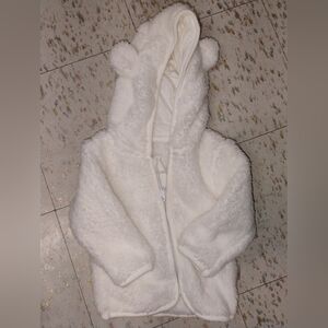 0-3 Months Baby White Jacket